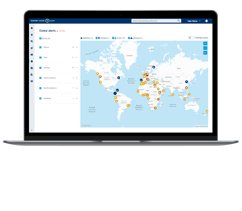 Full integration with seaexplorer’s ocean shipping options including outgoing and incoming vessels, departures, capacities, frequencies and durations