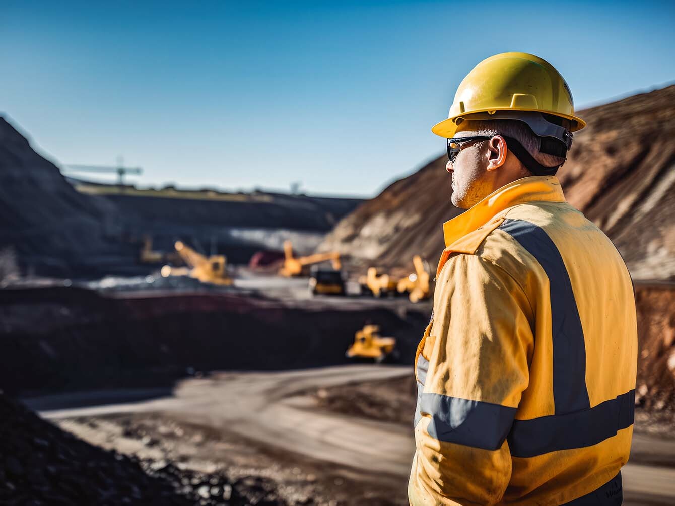 Mining engineer at mine site